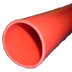 2.5" Silicone 2feet Straight Hose, Red